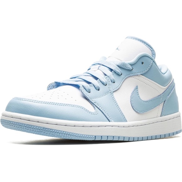 Nike Air Jordan 1 Low White/Ice Blue Women’s Size 6.5 - Picture 3 of 12